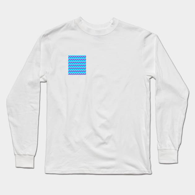 Chevron Pattern 11 Long Sleeve T-Shirt by apxteixeira